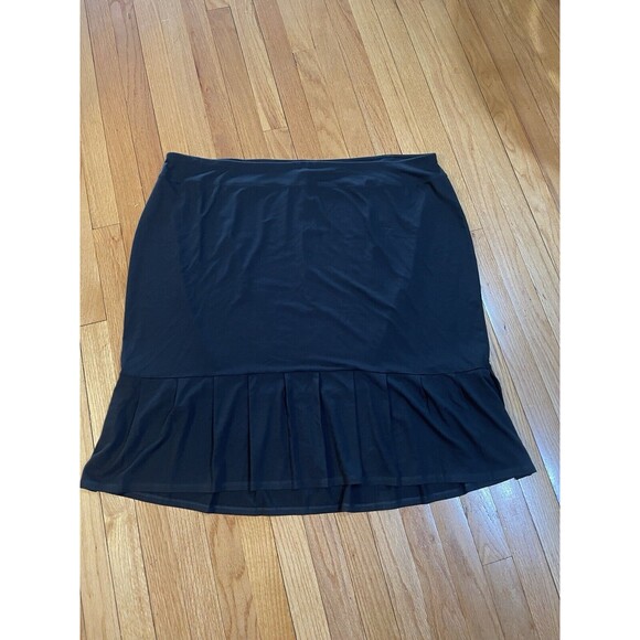 J. Jill Wearever Collection Pull On Jersey Knit Skirt Plus Size 4X Black NEW TAG - Picture 4 of 10